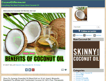 Tablet Screenshot of coconutoilreview.net